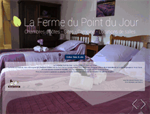 Tablet Screenshot of fermedupointdujour.com